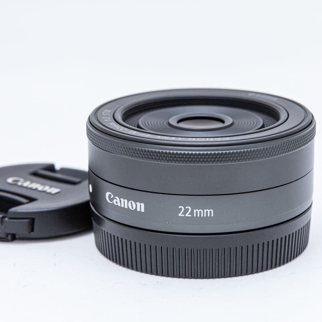 【ほぼ新品】Canon EF-M 22mm F2 STM グラファイト