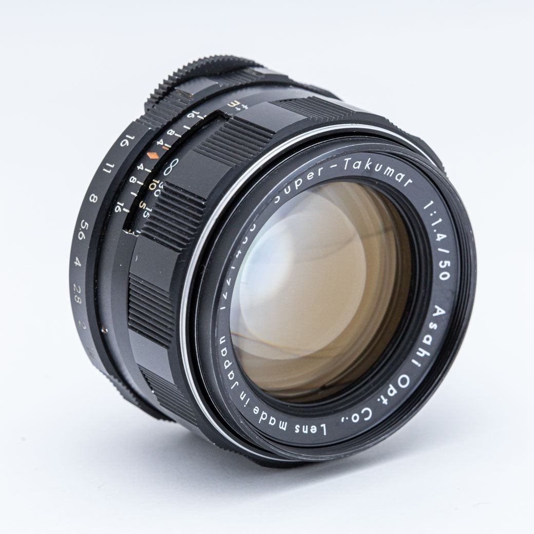 PENTAX Super Takumar 50mm F1.4 前期 8枚玉 (M42) – ねりま中古カメラ 