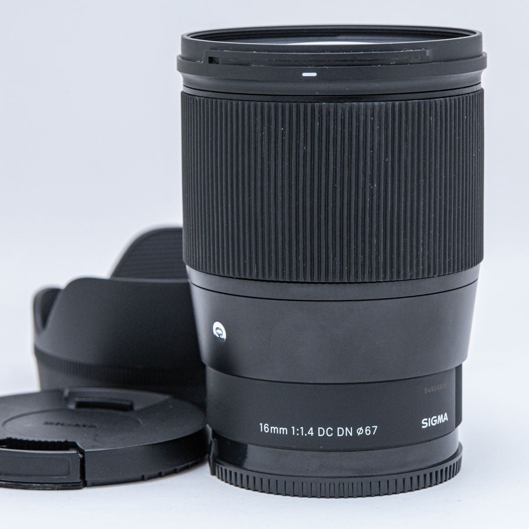 Sigma 16mm f1.4 dc dn ソニー eマウント用 レンズ Sigma 16mm f1.4 dc dn ソニー eマウント用 レンズ