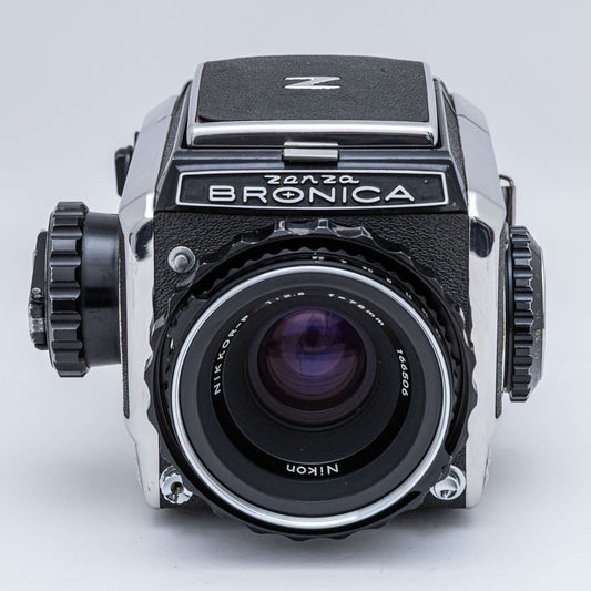 Zenza Bronica S2, NIKKOR-P 75mm F2.8, 6x6フィルムホルダー