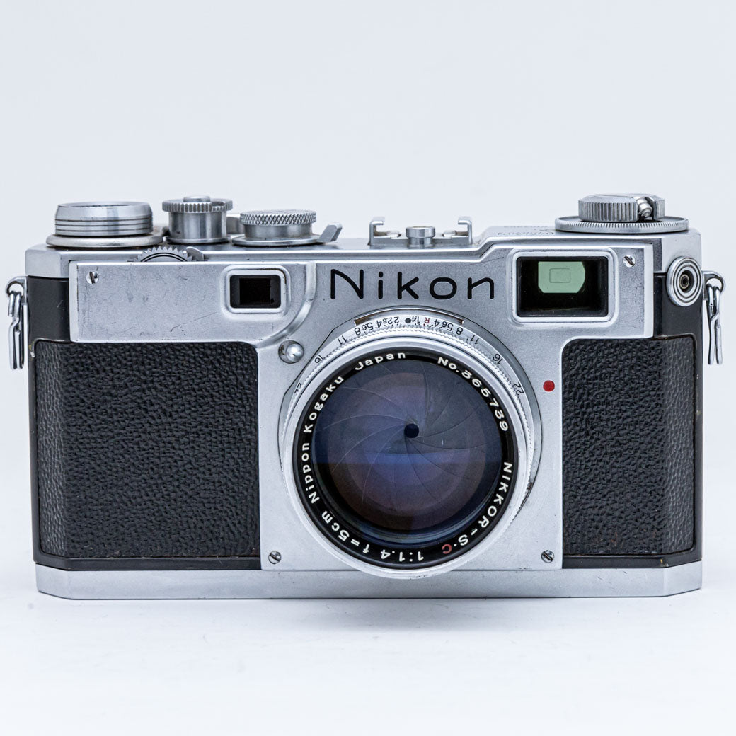 Nikon S2 前期, NIKKOR-S.C 5cm F1.4 – ねりま中古カメラきつね堂