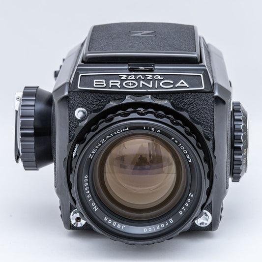 Zenza Bronica S2 ブラック, ZENZANON 100mm F2.8, フィルムホルダー3個セット
