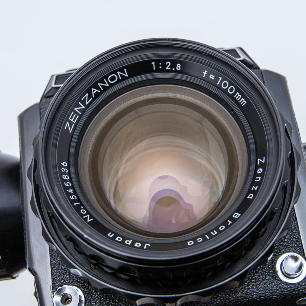 Zenza Bronica S2 ブラック, ZENZANON 100mm F2.8, フィルムホルダー3個セット