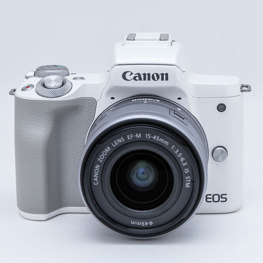 Canon EOS Kiss M ホワイト ダブルズームキット