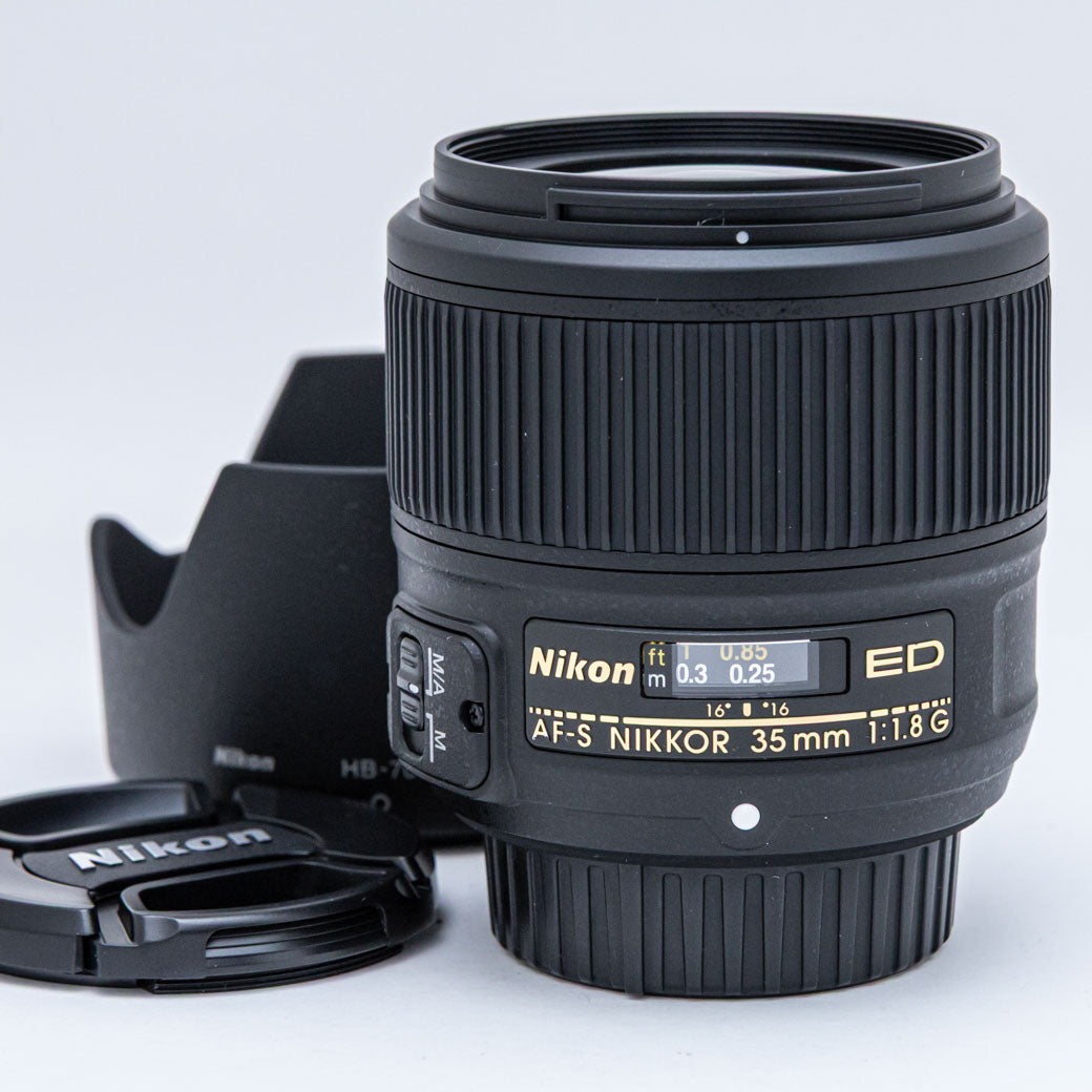 ★実用美品★ Nikon ニコン AF-S 35mm F1.8 フード付 Nikon AF-S 35mm F1.8 G ED – ねりま中古カメラきつね堂