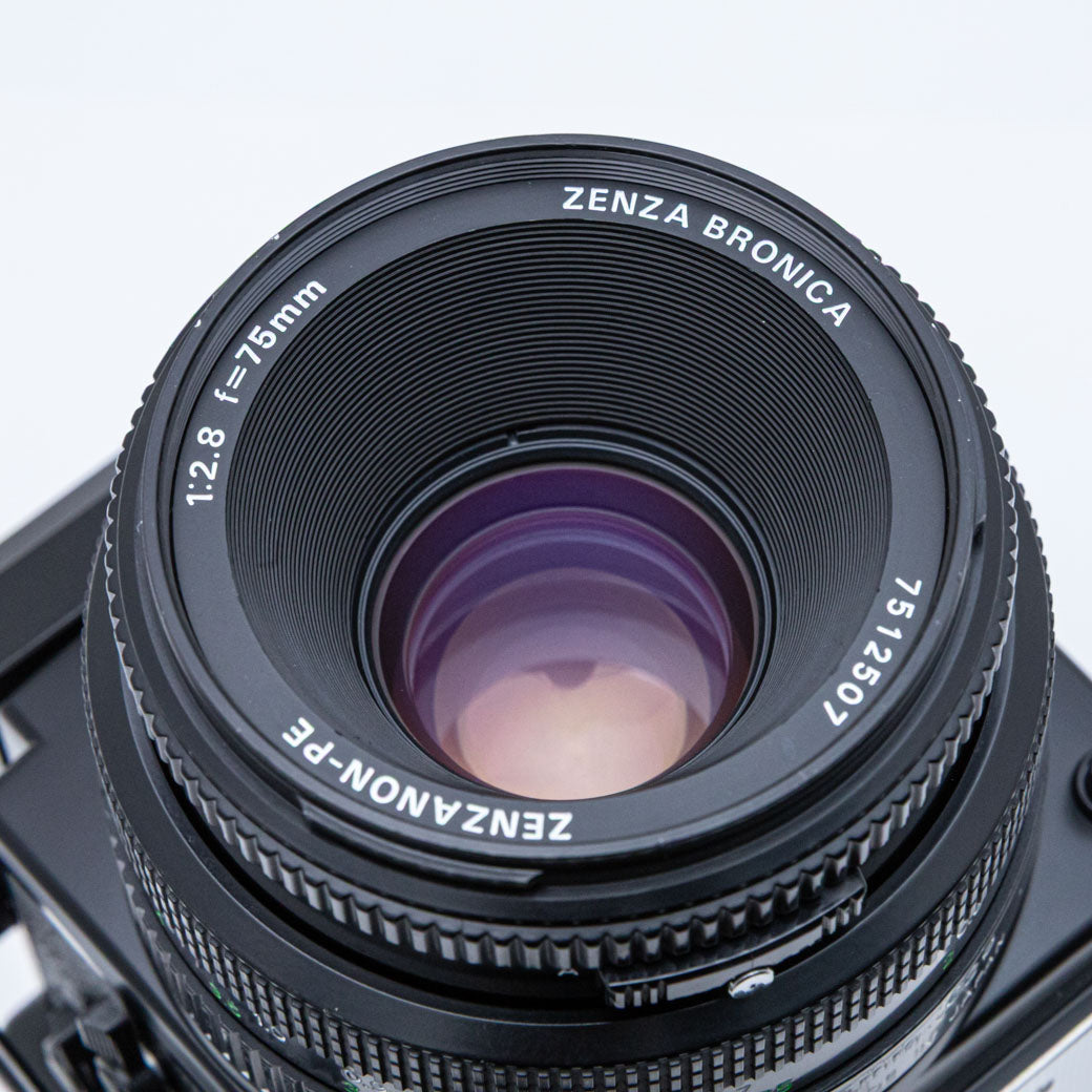 Zenza Bronica ETR Si, PE 75mm F2.8, 120フィルムホルダー セット