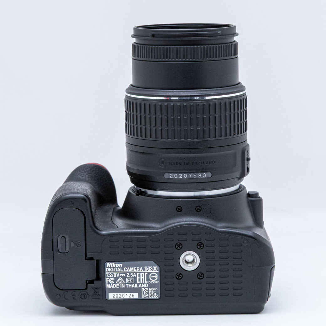 【中古】(ニコン) Nikon D3300+AF-S DX18-55/3.5-5.6G VRII ブラック Nikon D3300, AF-S DX 18-55mm F3.5-5.6 G VR II – ねりま中古カメラ