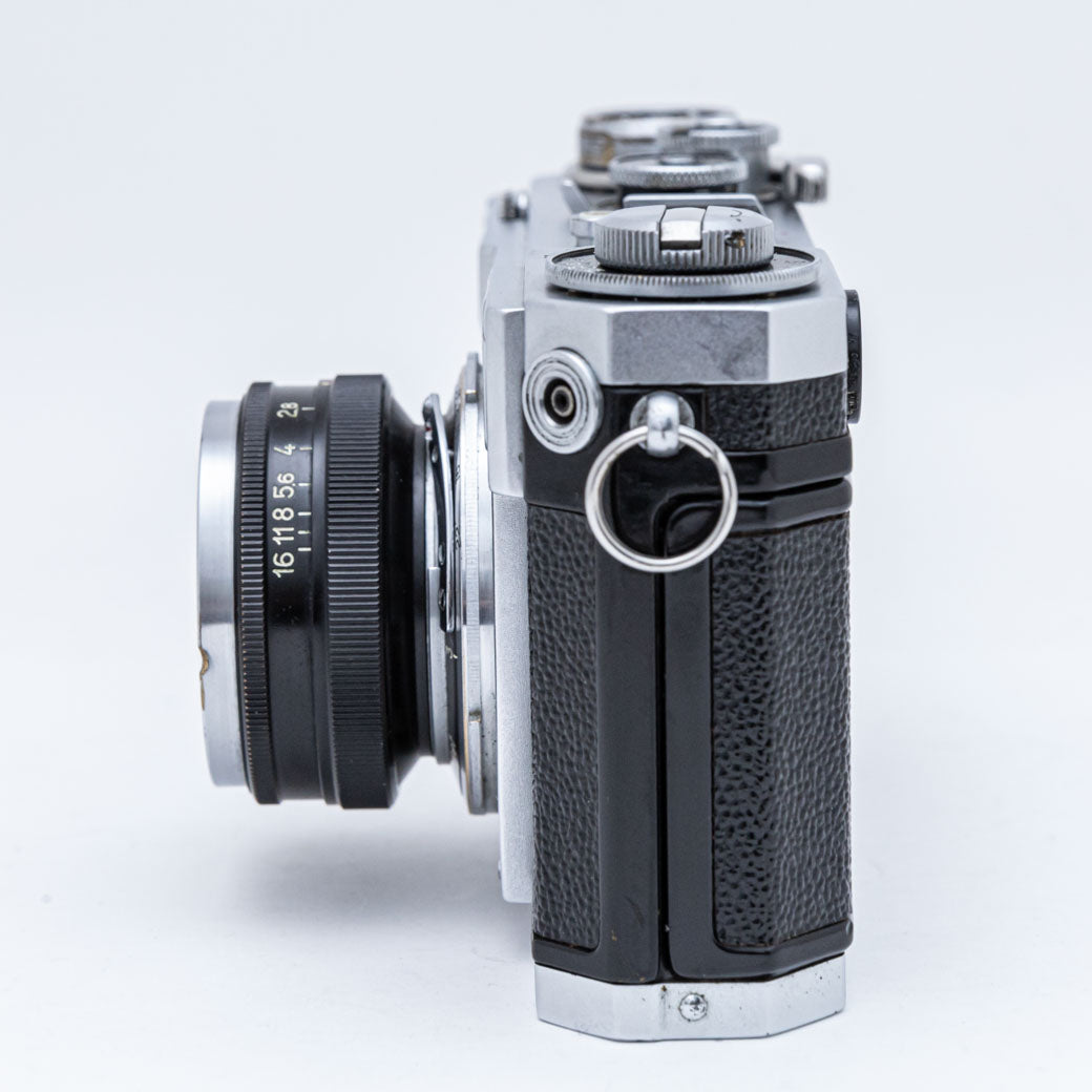 フィルムカメラNikon S2／Nikkor-H・C 5cmf2 フード・ズームファインダー付