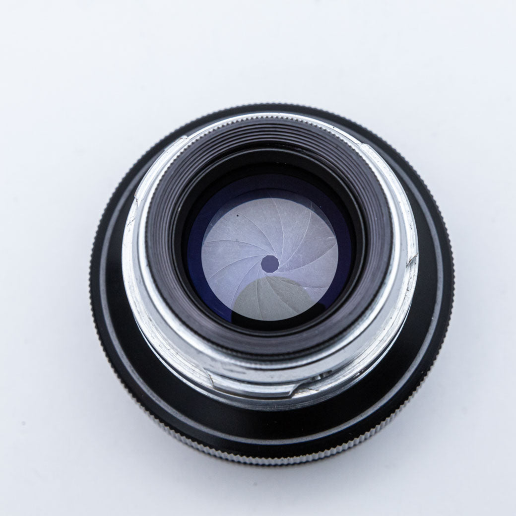 美品 Nikkor HC 5ｃm F/2 黒帯ライカＬ３９レンズ - レンズ(単焦点)